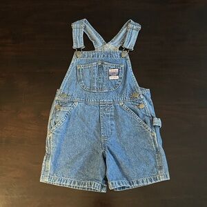 Kids Arizona Denim Short Overalls size 4